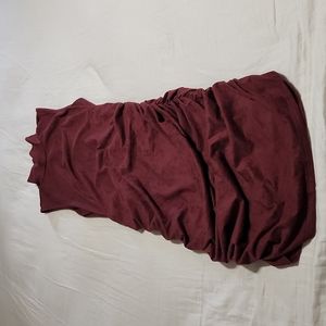 Burgundy Mock Neck Guess dress - size M